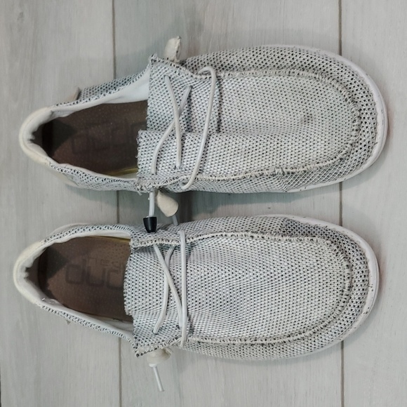 Hey Dude Womens Wendy Six Stone White Loafer Slip on shoes sz 8 - Picture 3 of 12